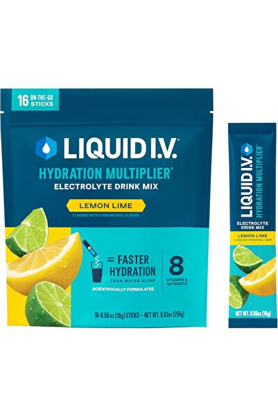 Liquid I.V. Hydration Multiplier - Lemon Lime | Electrolyte Powder Drink Mix ...