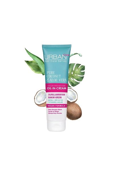 Urban Care Urban Care Color Protect Cream for Color-Treated Hair with Pure Coconut Oil and Aloe Vera - 150ml