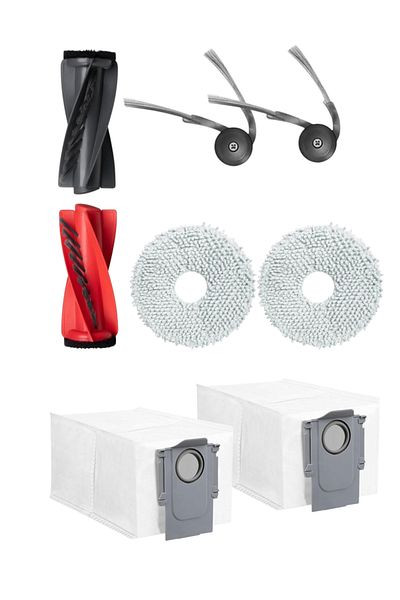 Roborock Q Revo Curv Robot Vacuum Cleaner Compatible 8-Piece Spare Parts Set