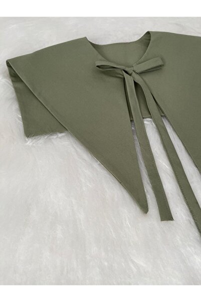Eylülce Butik Paris Yaka Seyyar Yaka Haki Yeşil Özel Üretim (Yetişkin)