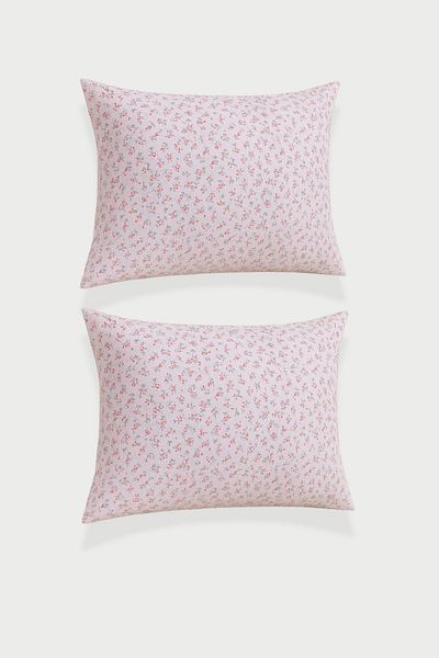 sutra 100% Cotton Floral Patterned Pillow Case - Set of 2 (50 X 70 cm)