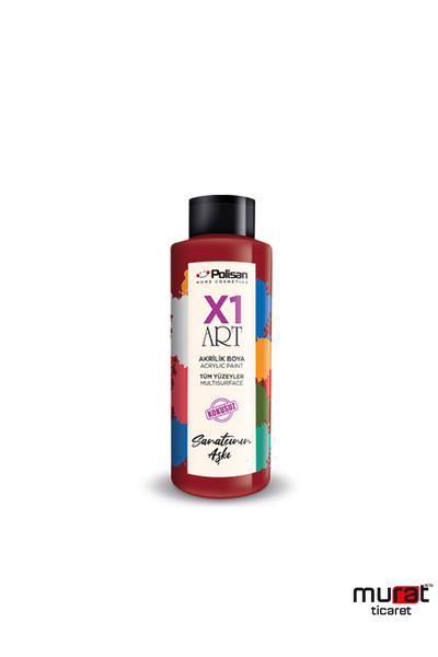 Polisan X1 Art Multisurface Akrilik Hobi Boyası 120ml - Somon 0022