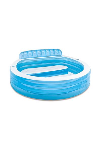 Intex Swim Center Round Inflatable Family Lounge Pool 229x218x97cm