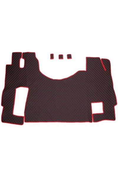 Umbrella Set of -leather Truck Mats Mercedes Actros EURO 5 1844 MP2 MP3 MP4 Black