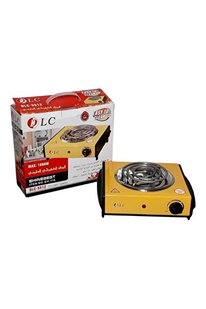 DLC Spiral Electric Heater – Efficient Heating in Yellow/Black, Compact and Powerful