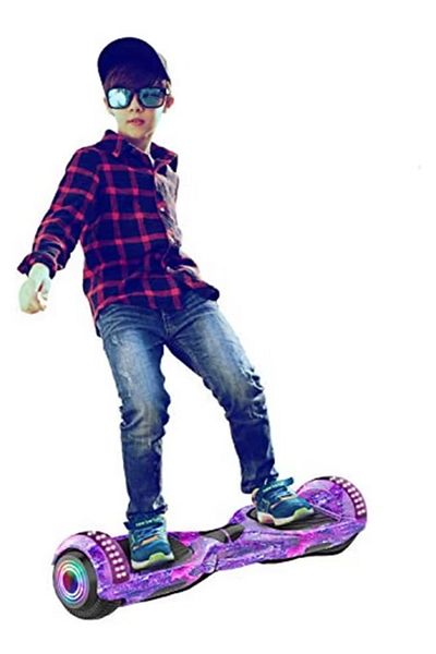 rexa 2-Wheel Self-Balancing Electric Scooter with Bluetooth Speakers & LED Lights – 58x17x17cm