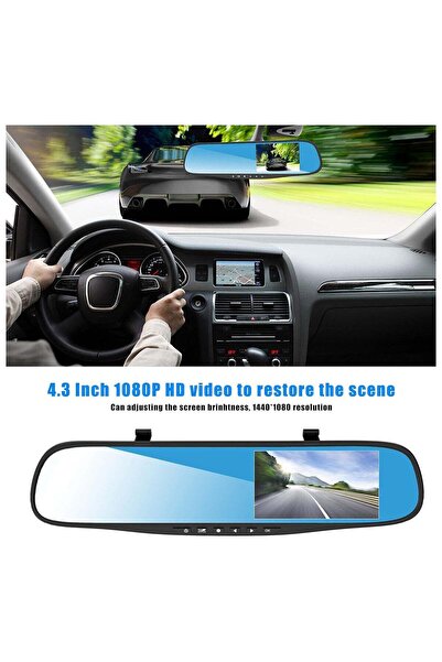 Bonjour كاميرات لوحة القيادة من Esenlong للسيارات الأمامية والخلفية، عدسة مزد...