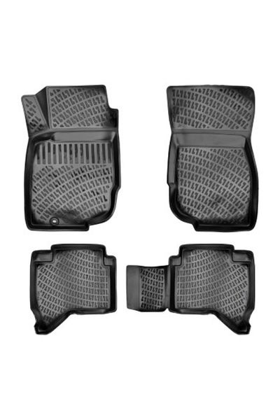 Umbrella Set of rubber car mats for Toyota Hilux VII 2004-2015