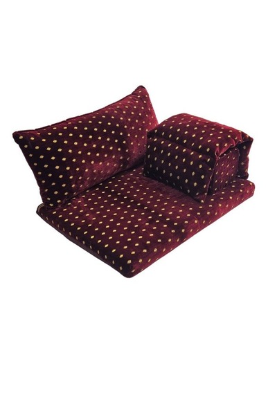 smart home Luxury 4-in-1 Floor Seating Set - Heritage Arabic Majlis, Soft Velvet Fabric, 4-Piece Set, 100x70cm