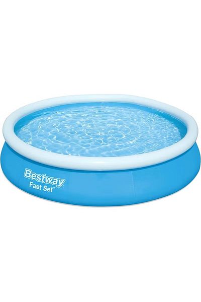 BESTWAY حوض سباحة سريع التركيب، حوض سباحة عائلي للأطفال والكبار، 366×76 سم