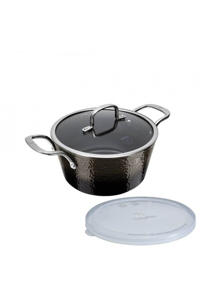 OEM Pot with lid 24 cm, Shine Basalt Collection