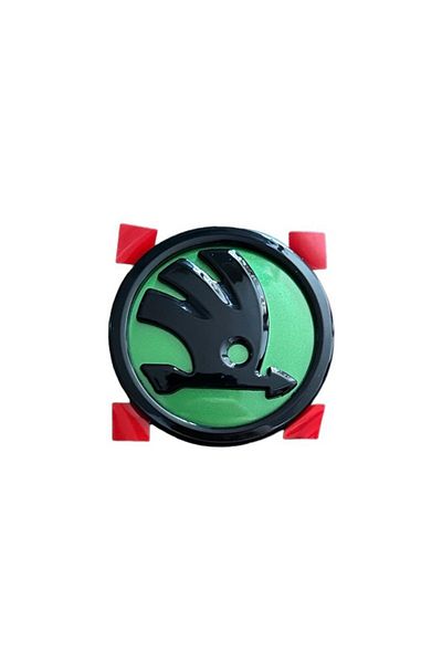 MAF Emblema Skoda 90mm Autoadeziva, Verde Negru