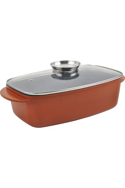OEM Aluminum Pot with Glass Lid - Marble Coating, 5L