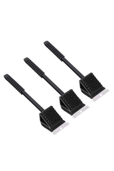 Lawazim مجموعة فرشاة الشواء من 3 قطع - منظف شواء عالي التحمل بطول 36 سم مع وس...