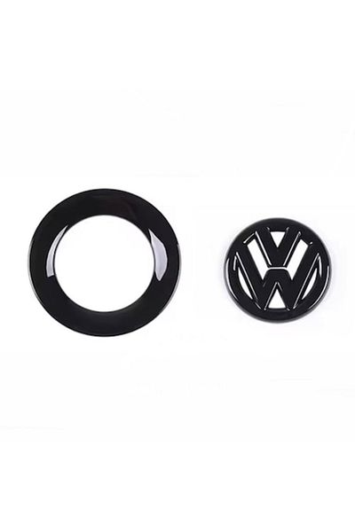 MAF Emblemă volan VW Volkswagen 40mm negru lucios
