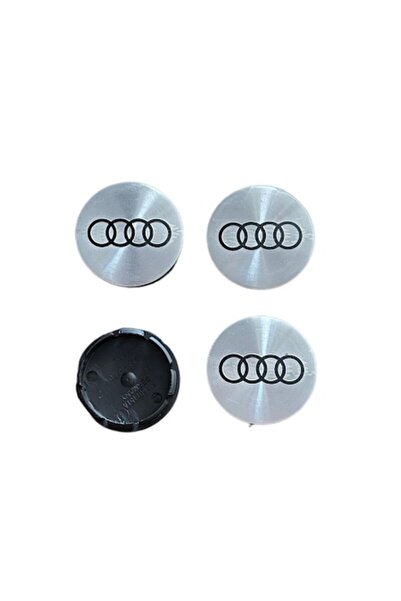 Audi Set 4 capace roti 56mm argintii compatibil/inlocuitor janta aliaj