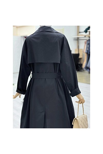 Melek Moda Μπολερό Λεπτομερής Ζώνη Αραμπογια Τρεντσόκοτ -Μαύρο -ΣΥΛΛΟΓΗ