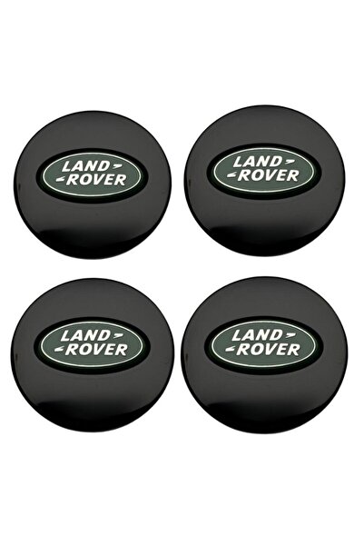 Land Rover Set 4 capace jante LAND ROVER, RANGE ROVER negru/verde, 62-63mm