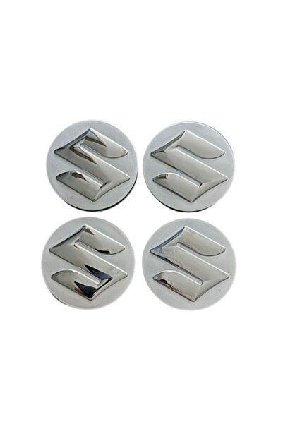 MAF Set de 4 capace de jantă din aliaj Suzuki de 58 mm - Argintii