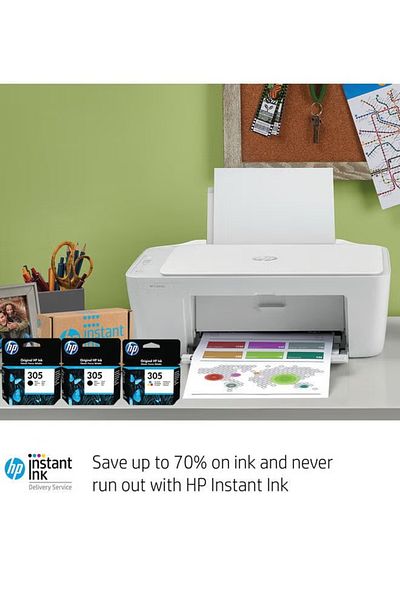 HP Pack of 3 (2-Piece 305 Black and 1-Piece 305 Original Ink Cartridge for Printer Multicolour