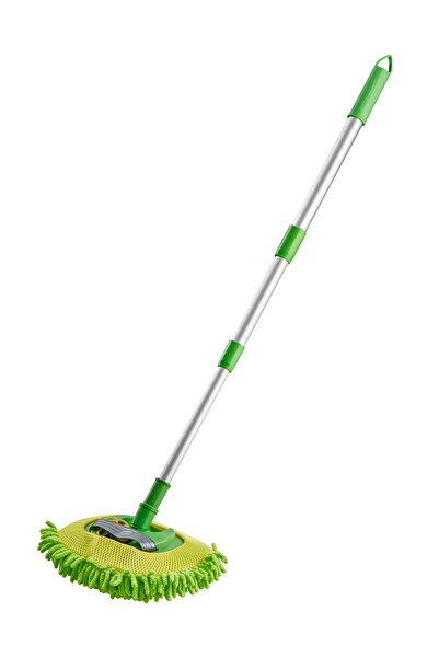 Lawazim Car Cleaning Mop Green Dual-Mode Microfiber Head with Handle for Exte...