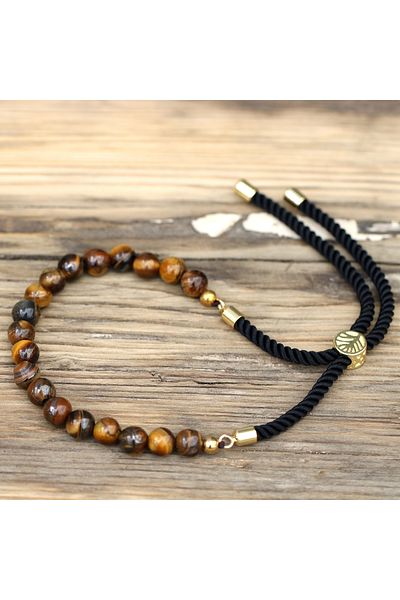 Cotomag 18K Gold Plated Bracelet With Semi-Precious Stones