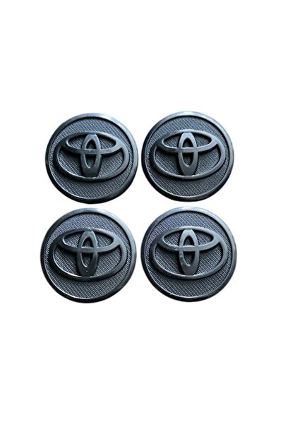 Toyota Set 4 capace jante TOYOTA, 57mm, Negru