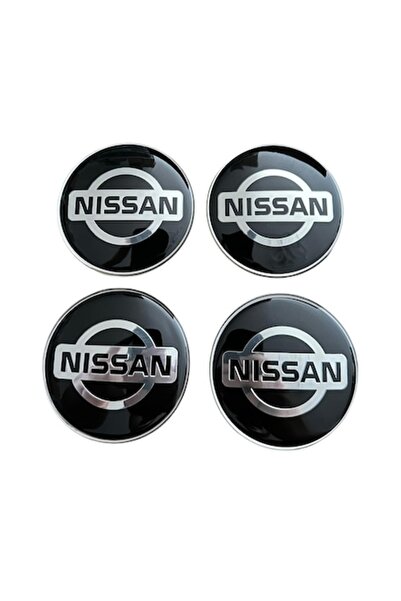 MAF Set 4 embleme stickere abtibild Nissan negre din tabla (aluminiu) autoade...