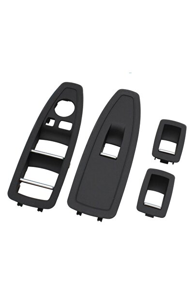 OEM Set 4 Ornamente Butoane Masca Trim Usi Dedicat BMW F20 F21 F30 F31 F34 GT F35 F36, Negru