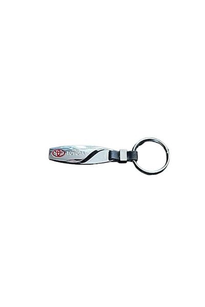 MAF Keychain for Toyota Keys, Silver/Black