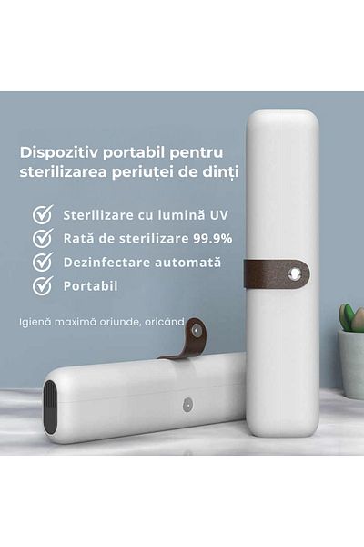OEM Portable UV Toothbrush Sterilizer, 99.99% Disinfection Efficiency