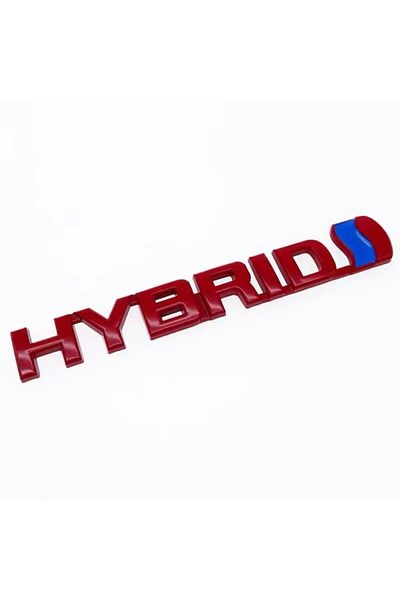 MAF Hybrid Emblem for Toyota Red
