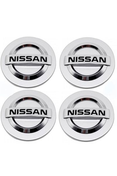 MAF Set 4 Capace jante aliaj roti Nissan 60mm argintii