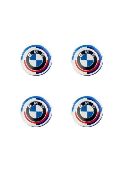BMW Set 4 Caps pentru Jante Roti 56mm Editie Aniversara 50 de ani
