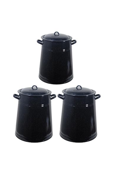 Ves Set de 3 recipiente emailate, 30 litri
