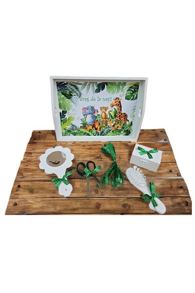 OEM Tavita mot si turta Cu 6 piese, fundite, Model Animale, Albastru, MS STAR - 35x20 cm