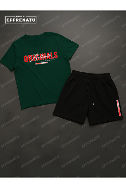 EFFRENATU T-Shirt and Shorts Set with Great Colors and Prints. Available in Plus Sizes
