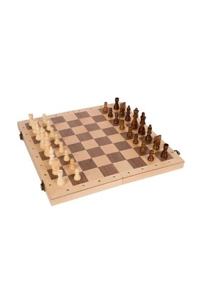 rexa Portable Compact Lightweight Authentic Detailing Wooden Chess Game Set