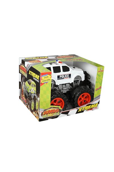 OEM Masinuta, Jumbo Monster, Police, XXL, Plastic, L45cm x L37cm x H30cm