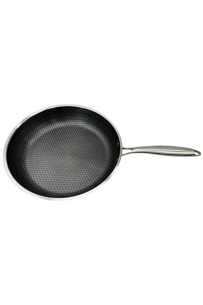 wei 28 cm Iron Frying Pan, MS STAR, Cast Iron Interior