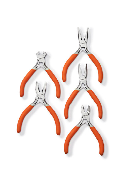 Lawazim طقم كماشة صغيرة من 5 قطع، مقاس 4.5 بوصة، أدوات دقيقة من الفولاذ للحرف...