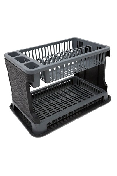 Tuffex Plastic Dish Rack - TP7071 - Black/Grey