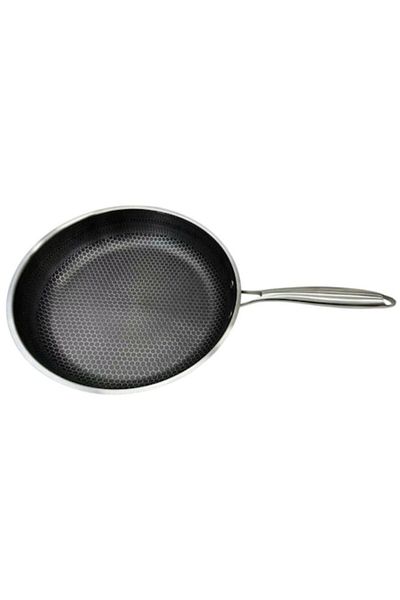 wei 28 cm Iron Frying Pan, MS STAR, Cast Iron Interior