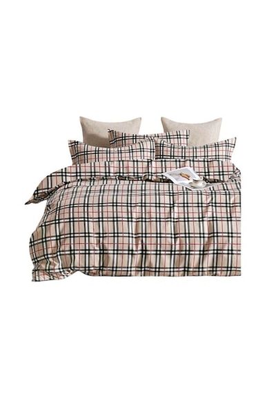 OEM Elegant Single Bed Linen Set for 1 Person, 4 Pieces, Fine Cotton, Multicolor, H45