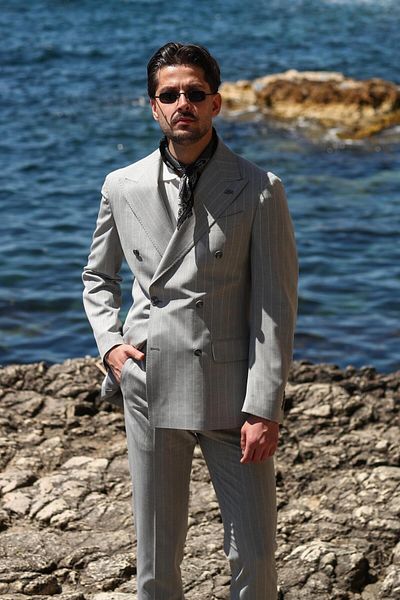 Kadir Büyükkaya Double Breasted Suit-Kab1226S