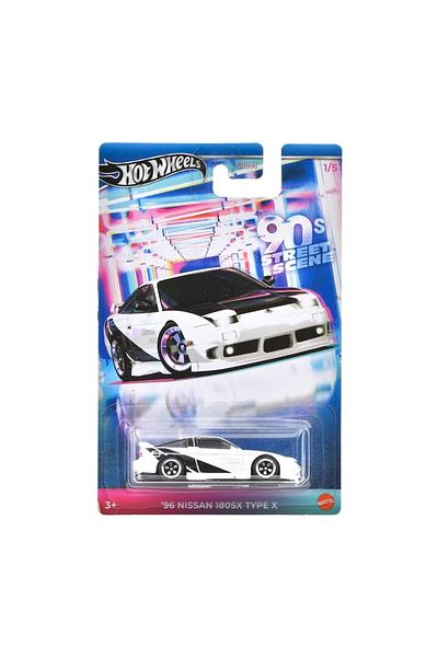HOT WHEELS Mașină metalică Hot Wheels, scenă stradală anii '96, Nissan 180SX Type X