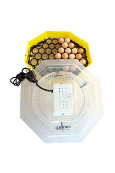 ertone Incubator electric pentru ouă cu termostat și dispozitiv de rotire, 41 de ouă și set de 3 cuțite