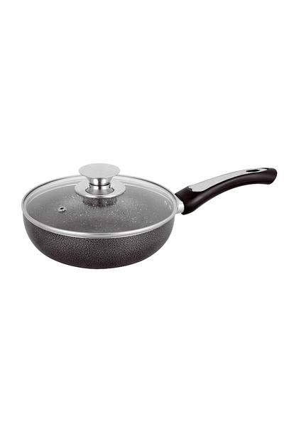 OEM Aluminum Pan with Marble-Coated Teflon, 26CM, GRUNBERG
