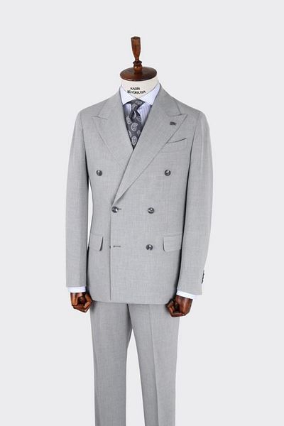 Kadir Büyükkaya Double Breasted Suit-Kab1205S
