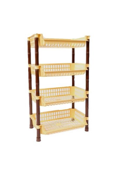 sterk Raft cu 4 rafturi STERK, 88x41x29 cm, dreptunghiular, galben